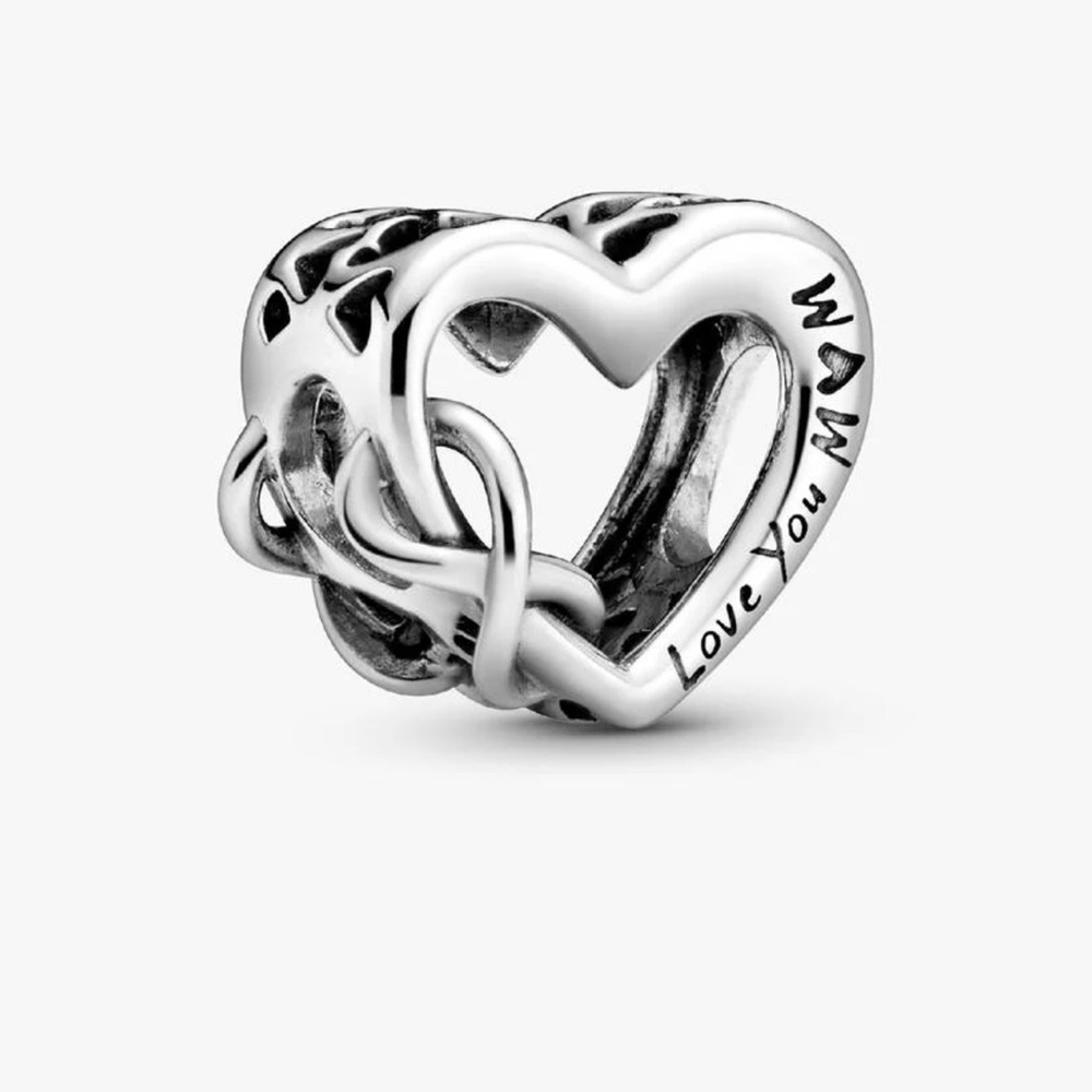 Pandora Love You Mom Infinity Heart Charm - Picture 6 of 6